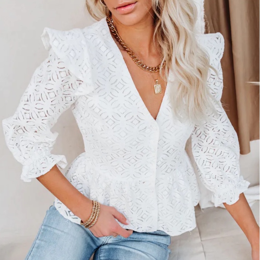 Vici peplum top